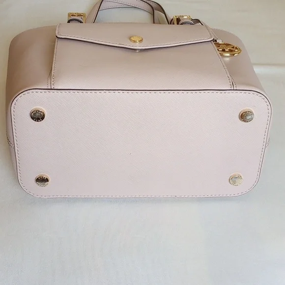 Gold Hardware MMK Jet Set Saffiano Frame Leather Bag Medium Tote Front Pocket - Picture 5 of 10